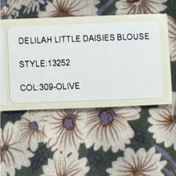 NWT | Rolla’s | Delilah Daisies Blouse | Olive | Small - Picture 10 of 11